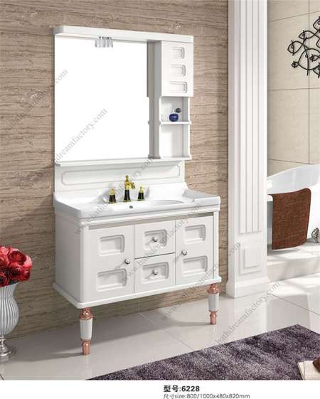 Knock Down Hangzhou PVC Bathroom Sink Cabinet